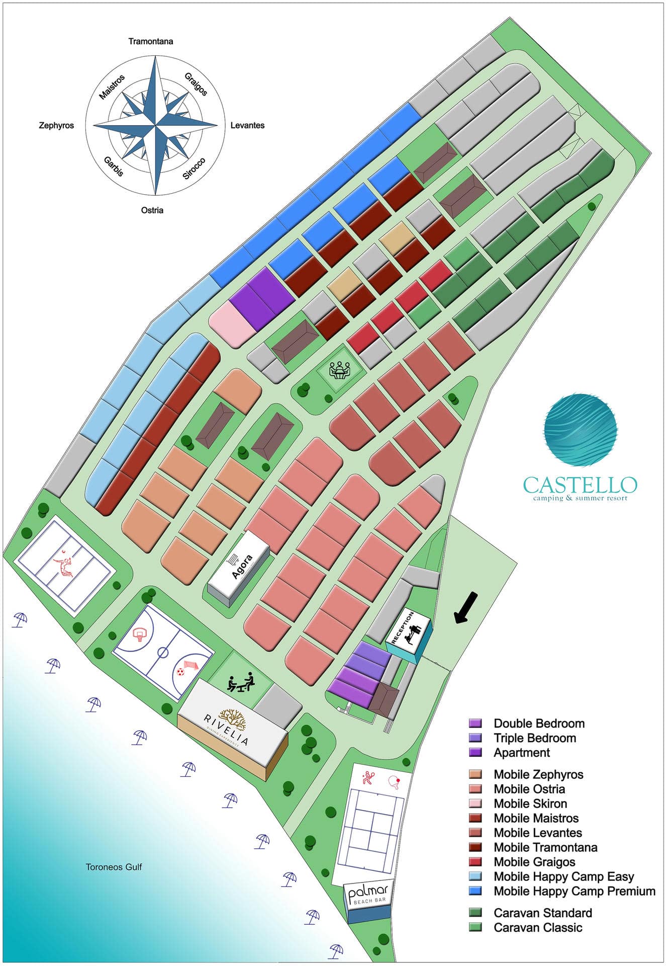 Map Castello Camping