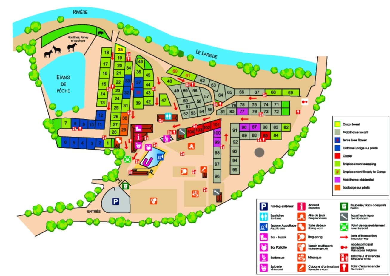 Pjanta tal-kampjun Flower Camping La Rivière