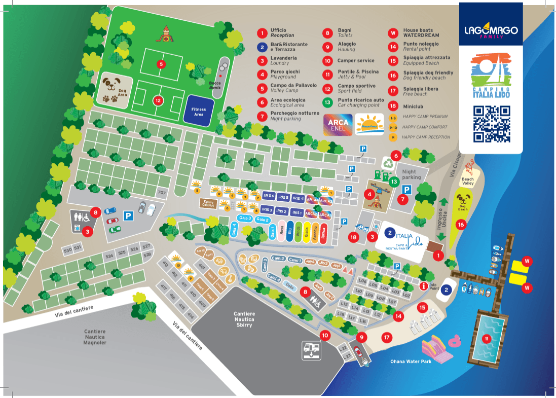 Plattegrond Italia Lido Varese
