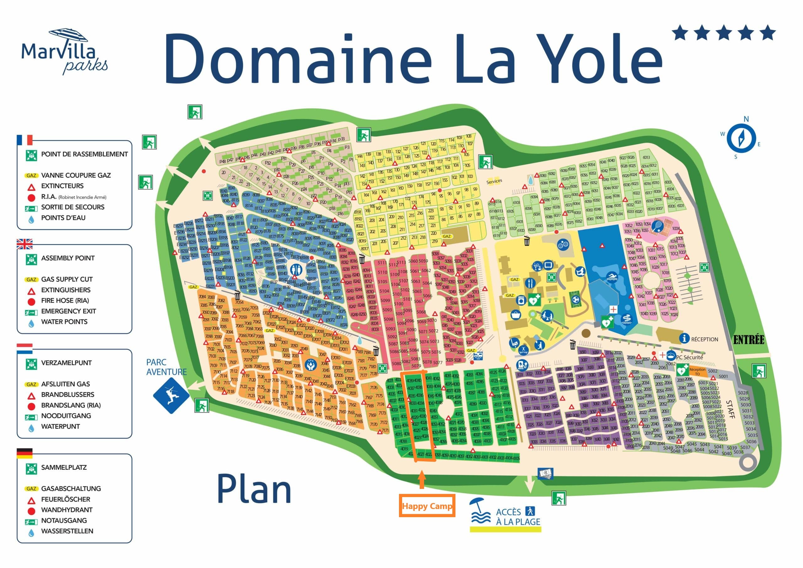Map Le Domaine La Yole