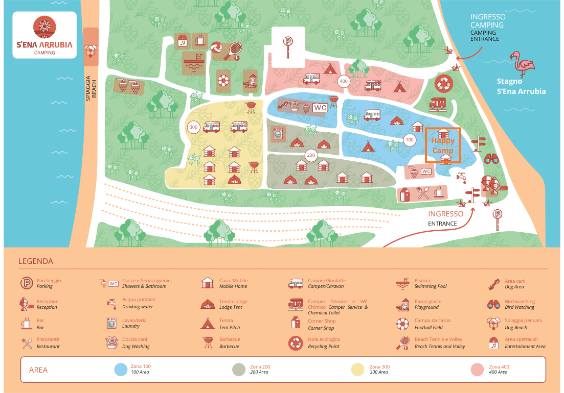 Plattegrond S Ena Arrubia Camping Village