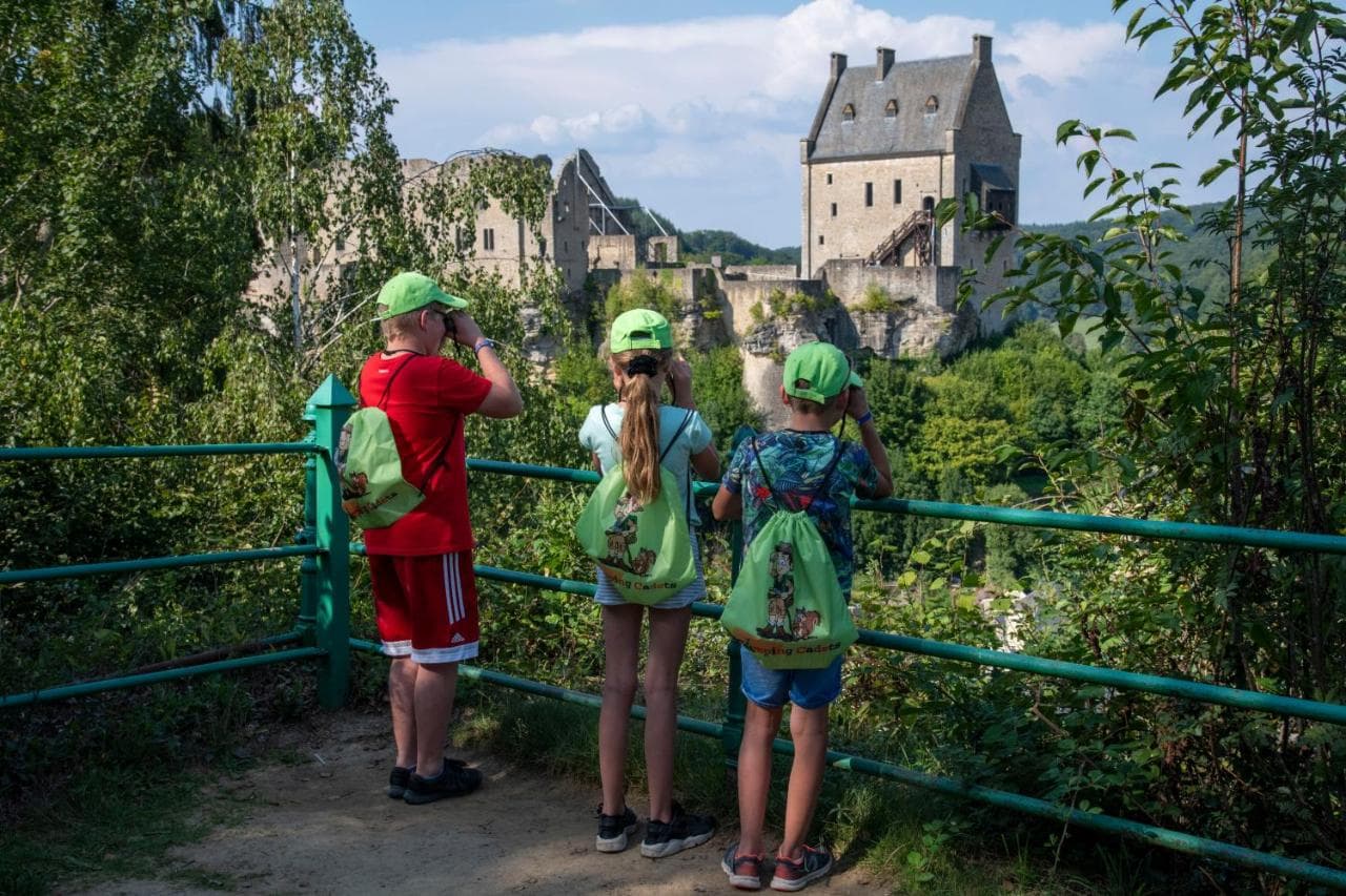 With teenagers in Luxembourg
